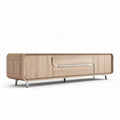 Stolik RTV z płyty MDF w kolorze dębu - 150 x 40 x 50cm