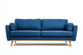 Sofa z tkaniny obiciowej do wypoczynku w salonie - 200 x 90 x 85cm
