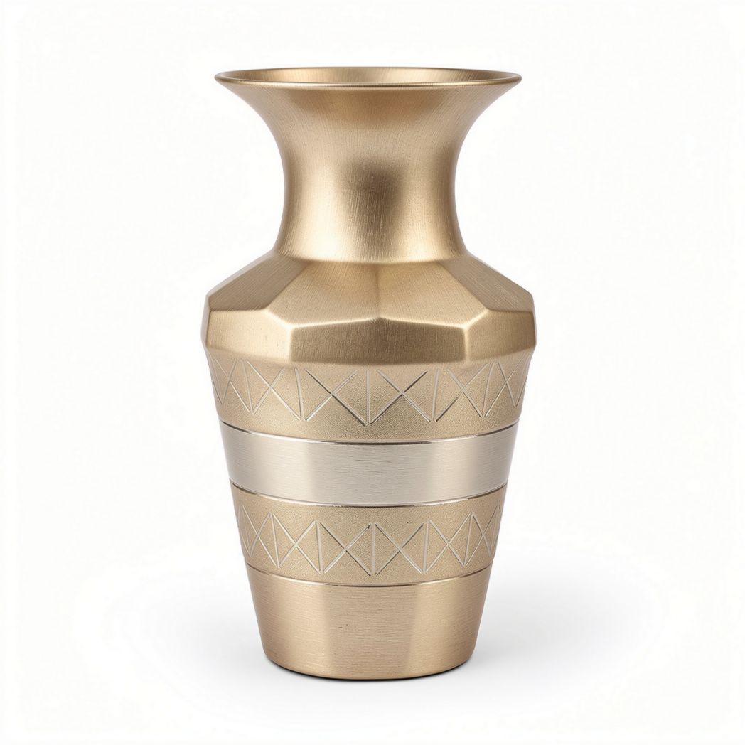 Wazon dekoracyjny do użytku domowego z metalu - 15 x 15 x 30cm